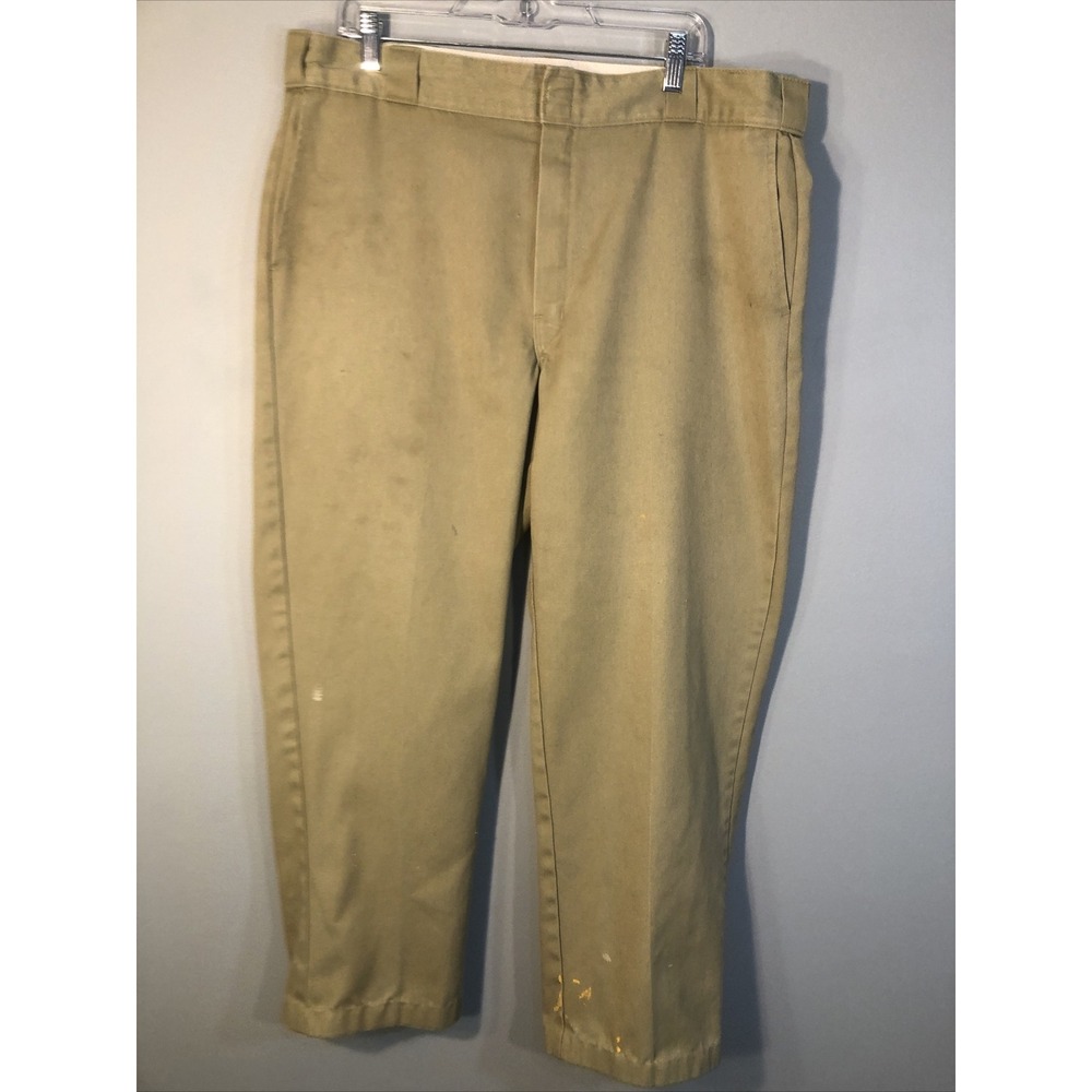Dickies Work Pants Mens 40x28 Khaki Baggy Skater Grunge